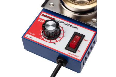 Паяльная ванна REXANT, модель R38, 100 Вт, ø 38 мм, 200-480 °C