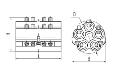 Блок соединительный изолир. КСМ 1,5-6 (КВТ) исп.1