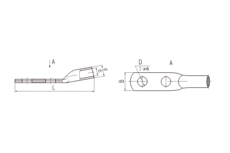 Наконечник ТМЛ(2) 50-(10х2)-11 (КВТ)