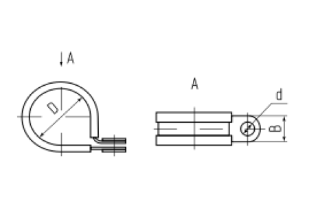 Скоба металлическая СМР 10/15 (Fortisflex)