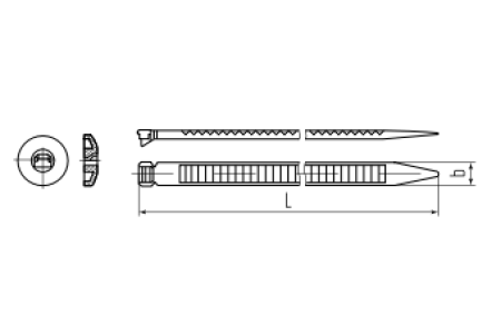 Стяжки нейлоновые КСК 8*380 (100шт.) (Fortisflex)