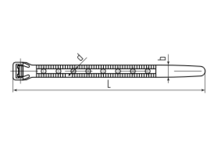 Стяжки нейлоновые КСО"Multihole" 10*360 (ч) (100 шт.) (Fortisflex)