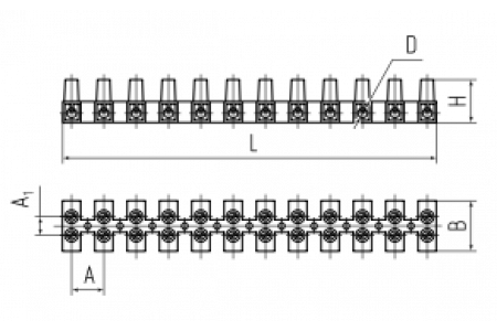 Зажим винтовой ЗВИнг-6А (1.0-4.0мм2) (бел) (КВТ)